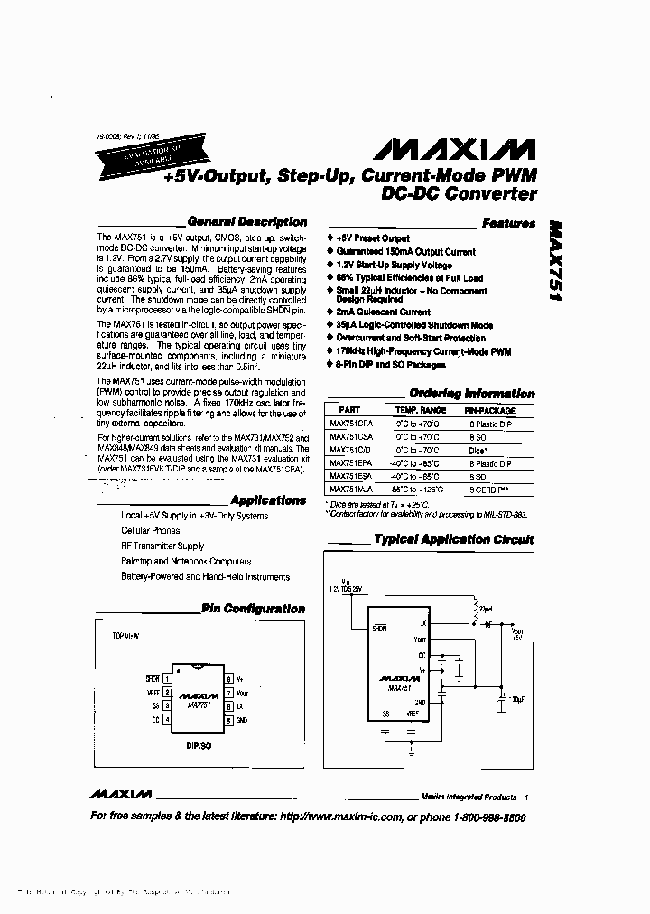 MAX751ESA_4103877.PDF Datasheet