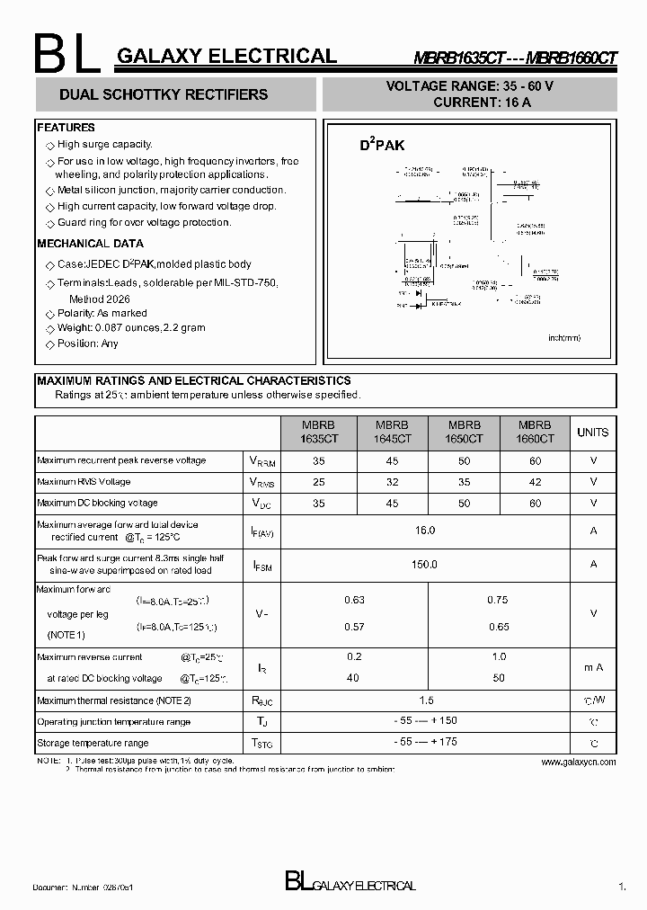 MBRB1660CT_4139757.PDF Datasheet