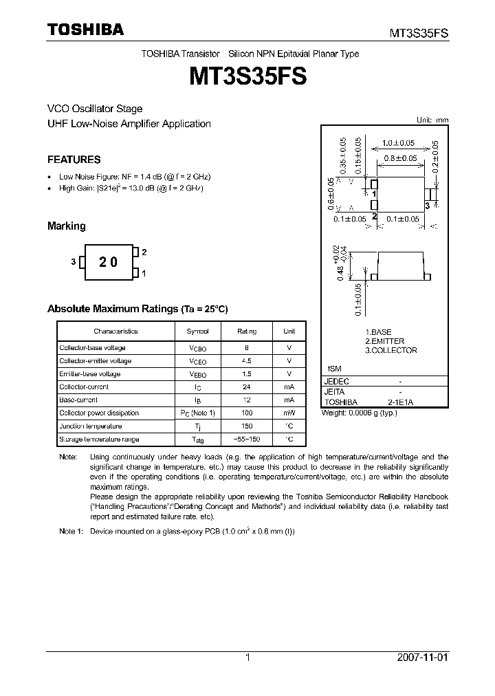 MT3S35FS_4125503.PDF Datasheet