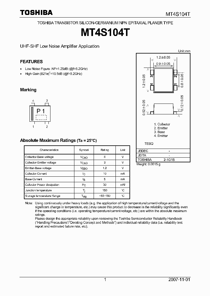 MT4S104T_4125491.PDF Datasheet