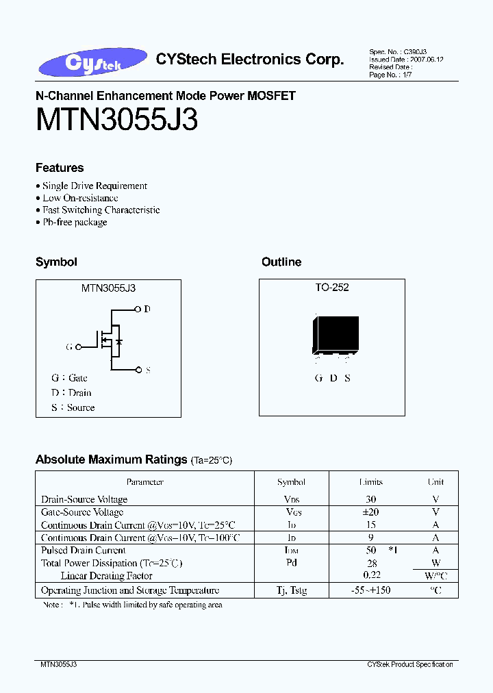 MTN3055J3_4120186.PDF Datasheet