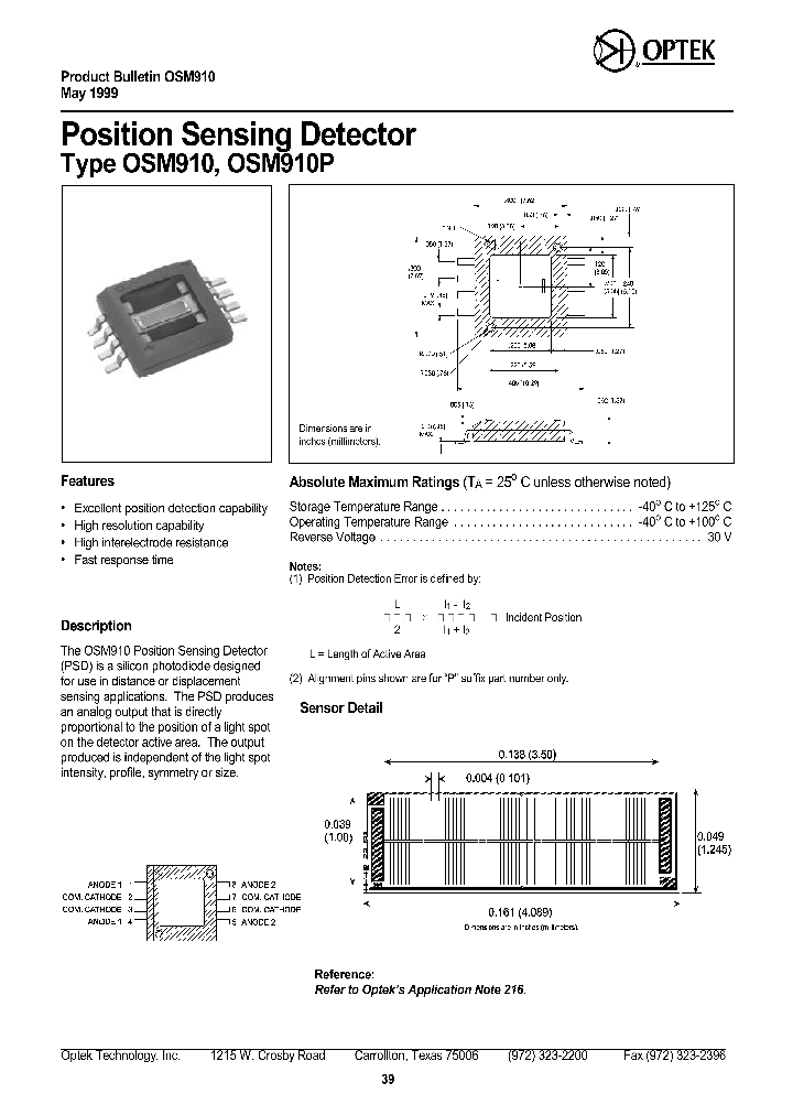 OSM910_4154984.PDF Datasheet