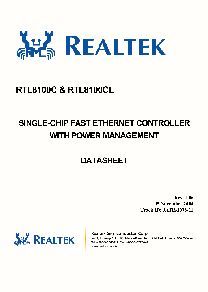 RTL8100C_4103644.PDF Datasheet