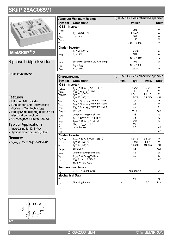 SKIIP26AC065V1_4122845.PDF Datasheet