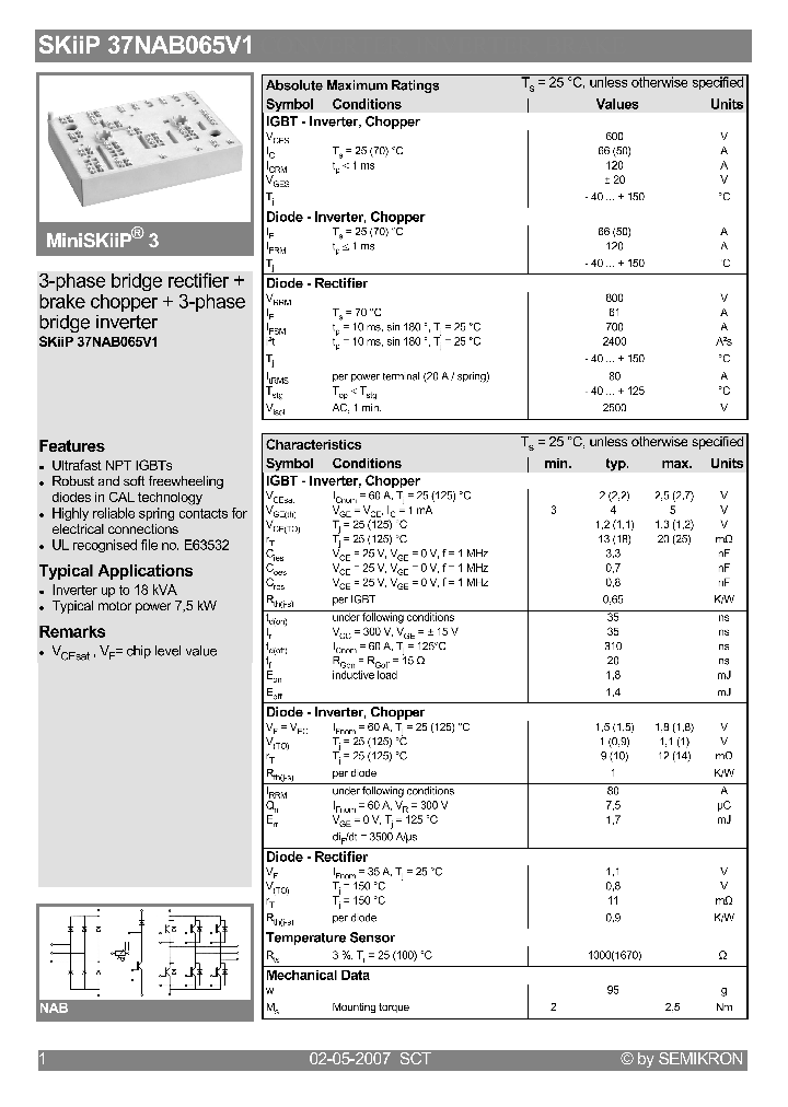 SKIIP37NAB065V1_4123029.PDF Datasheet