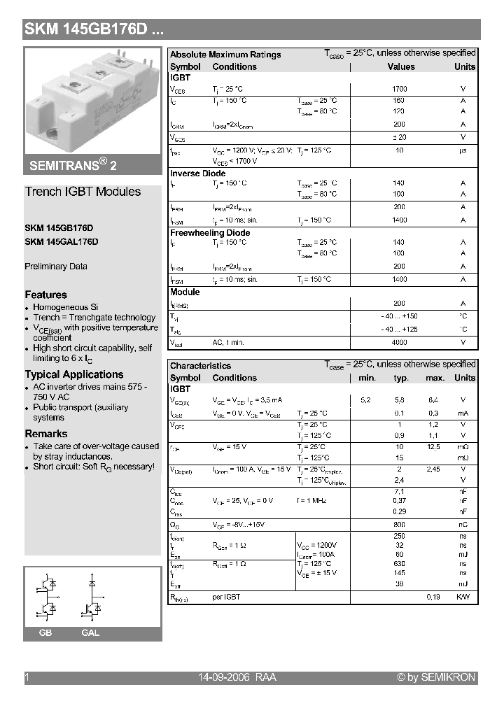 SKM145GB176D_4131290.PDF Datasheet