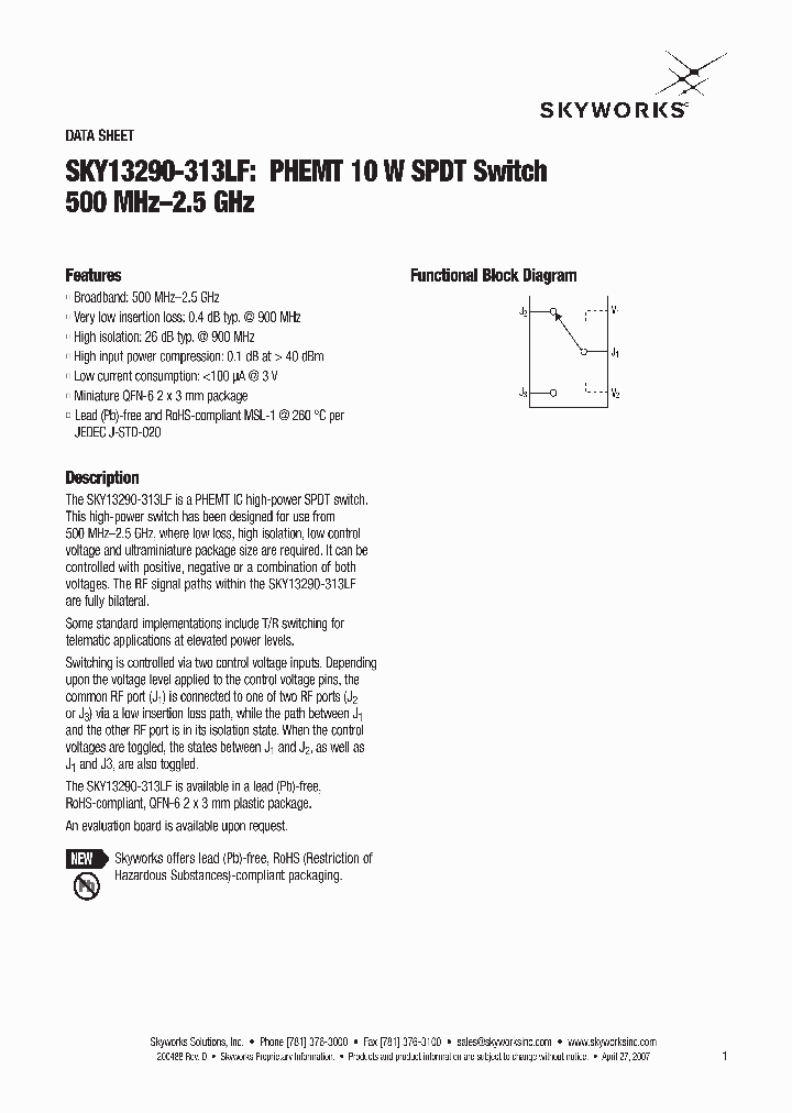 SKY13290-313LF_4113911.PDF Datasheet