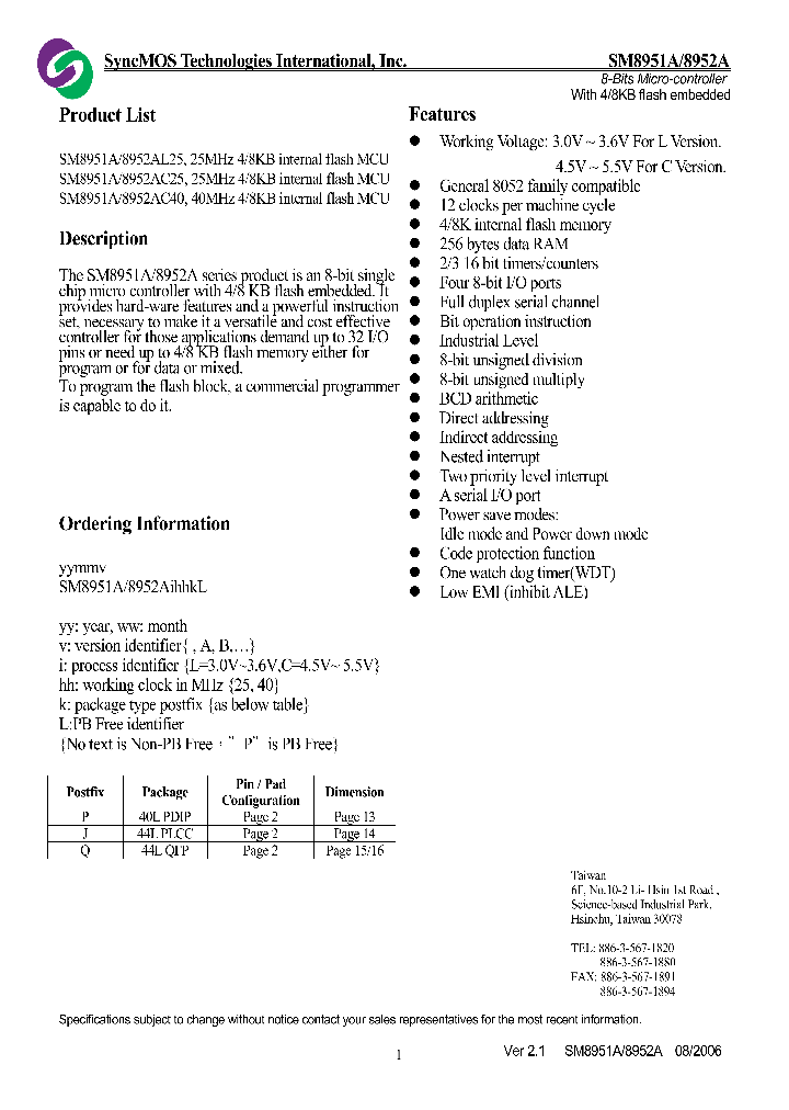 SM8952AC25_4107269.PDF Datasheet