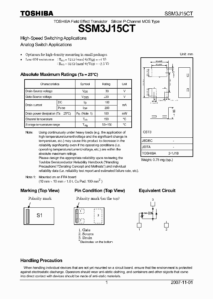 SSM3J15CT_4125467.PDF Datasheet