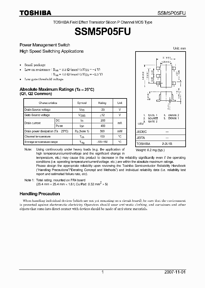 SSM5P05FU07_4134808.PDF Datasheet