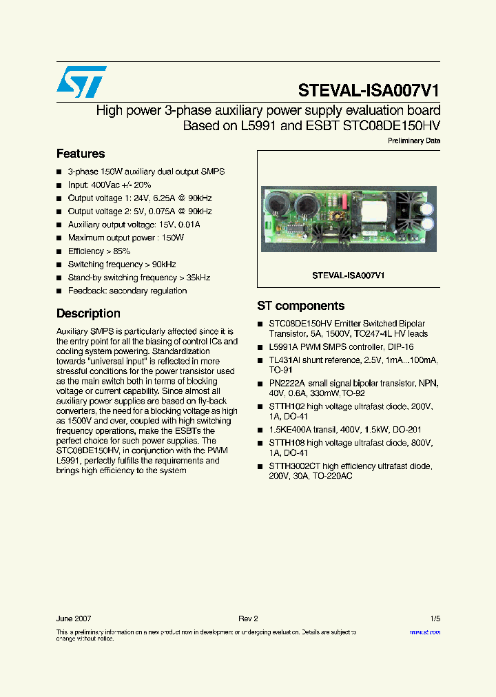 STEVAL-ISA007V1_4160194.PDF Datasheet