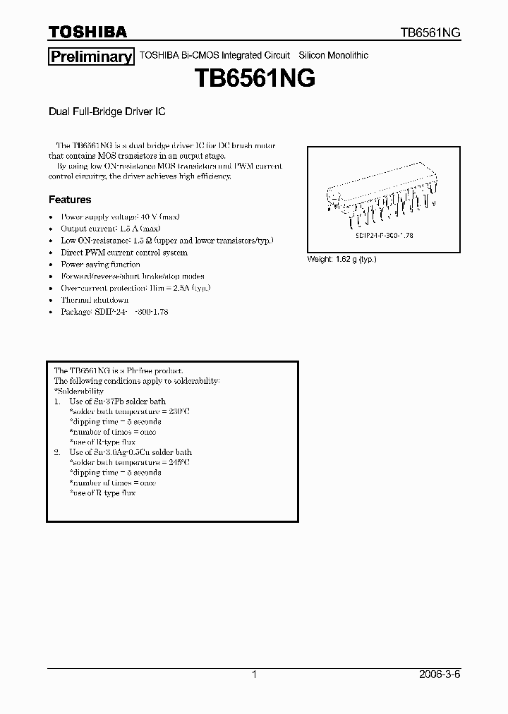 TB6561NG_4133407.PDF Datasheet