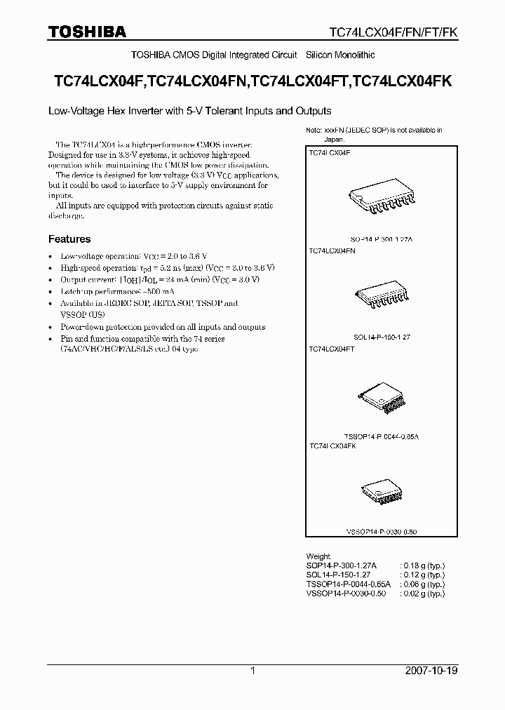 TC74LCX04FK_4114934.PDF Datasheet