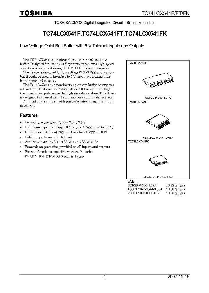 TC74LCX541F07_4133229.PDF Datasheet