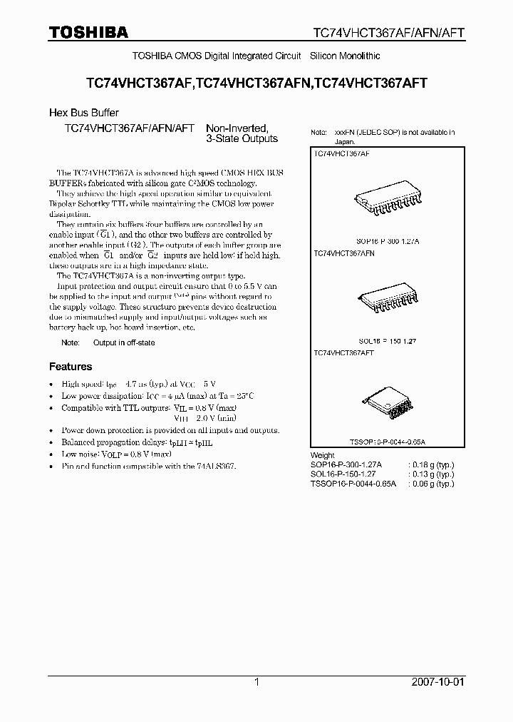 TC74VHCT367AF07_4132611.PDF Datasheet