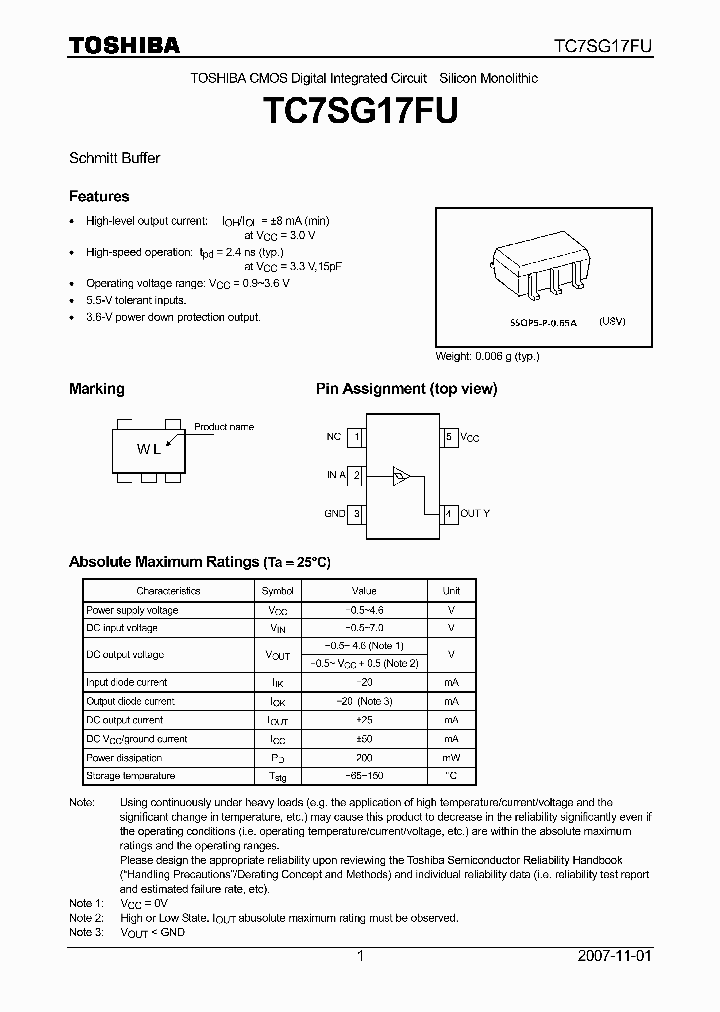 TC7SG17FU_4125194.PDF Datasheet