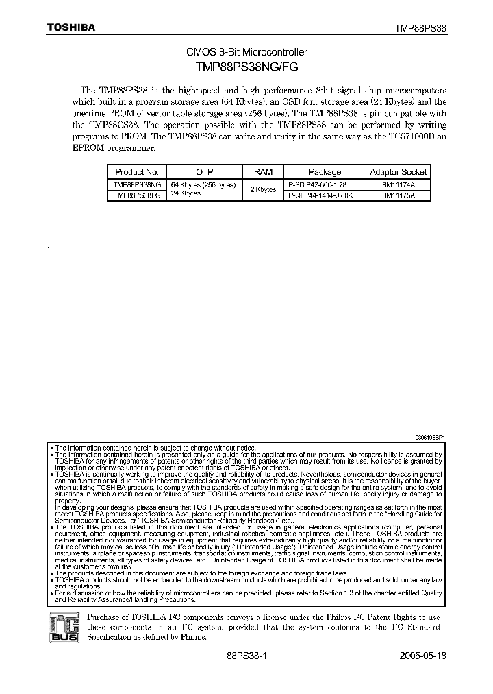 TMP88PS38NG_4127096.PDF Datasheet