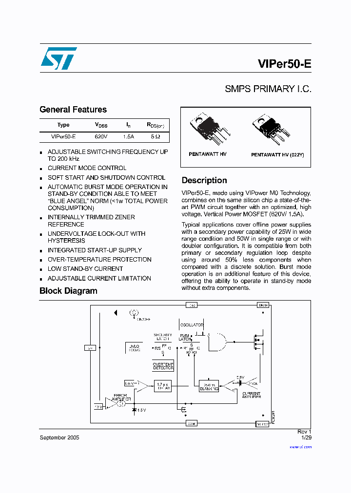 VIPER50-22-E_4130333.PDF Datasheet