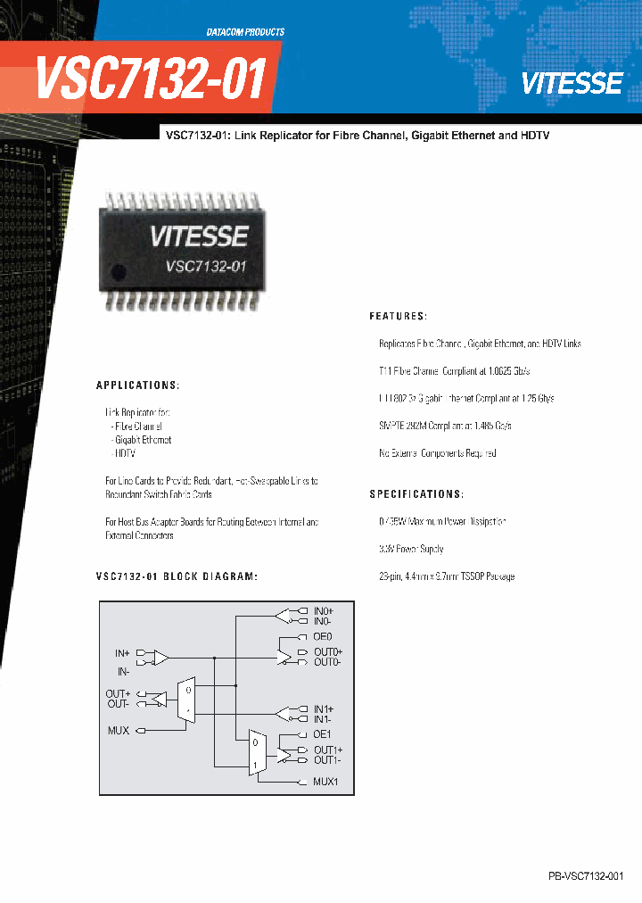 VSC7132-01_4110441.PDF Datasheet