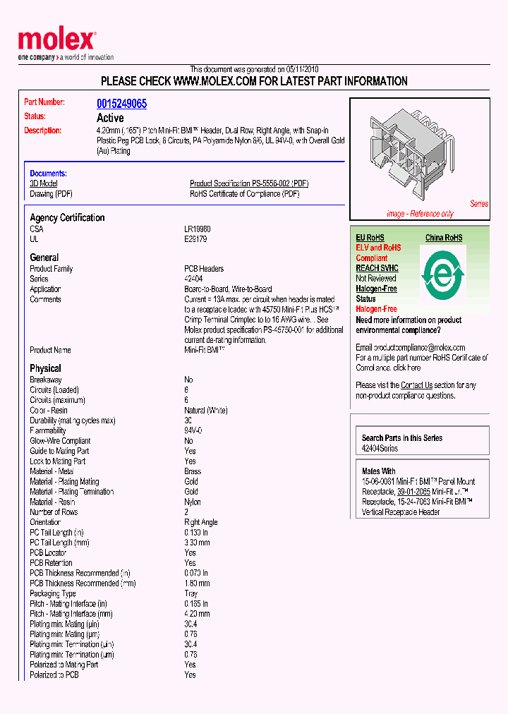 0015249065_4809667.PDF Datasheet