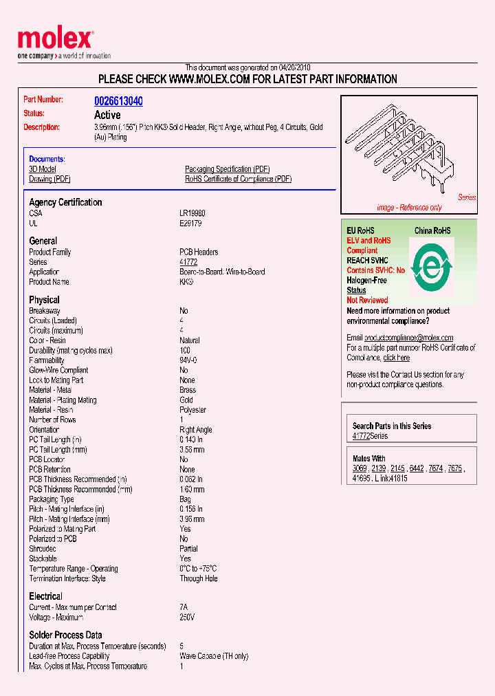 0026613040_4872993.PDF Datasheet