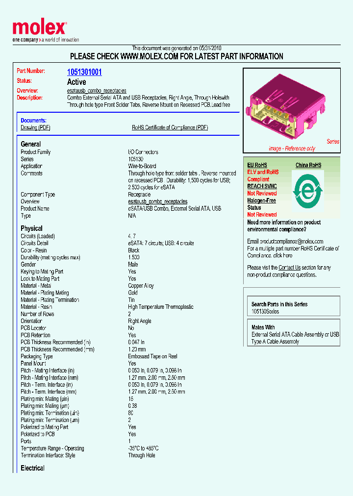 1051301001_4865088.PDF Datasheet