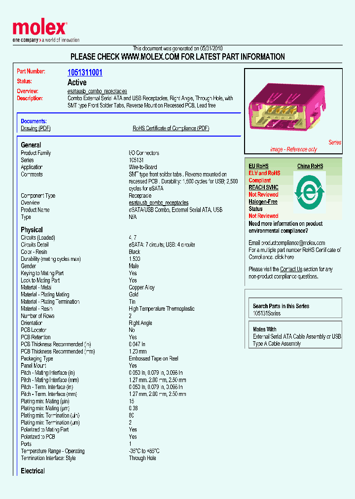 1051311001_4865091.PDF Datasheet