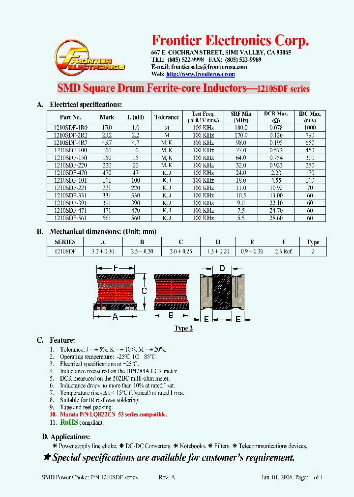 1210SDF-100_4271854.PDF Datasheet