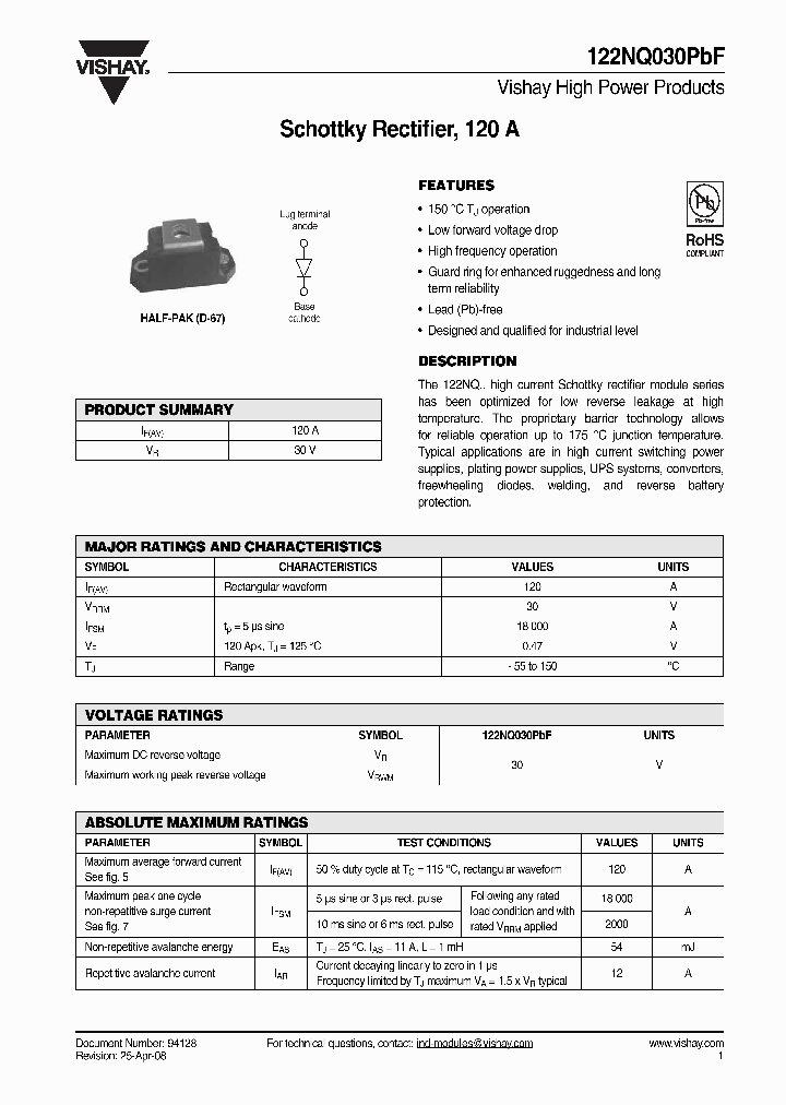 122NQ030PBF_4269930.PDF Datasheet