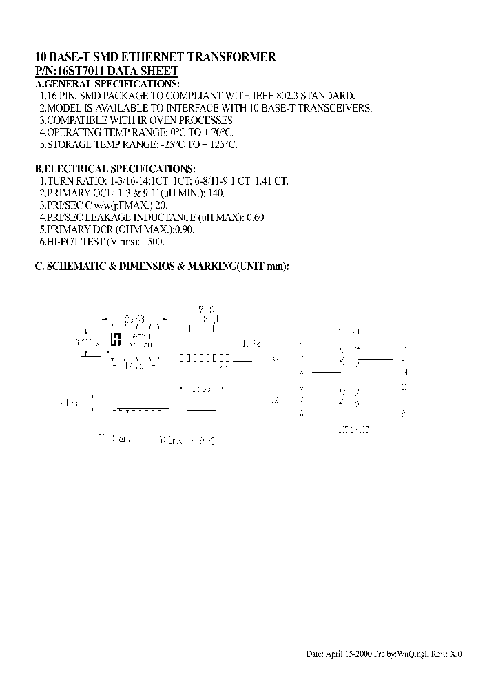 16ST7011_4711205.PDF Datasheet