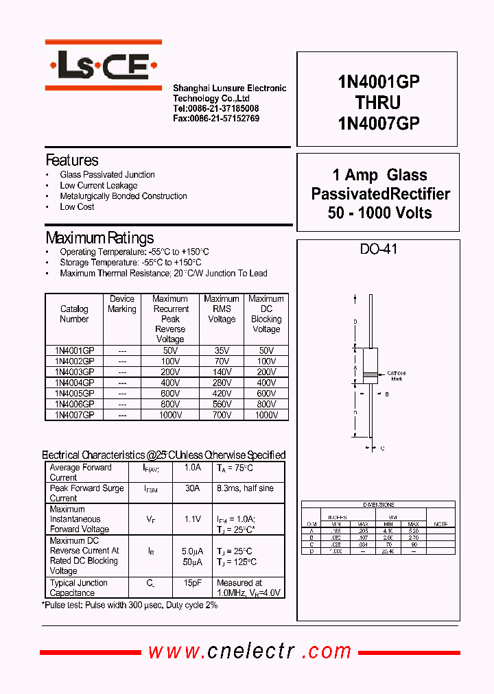 1N4003GP_4822185.PDF Datasheet