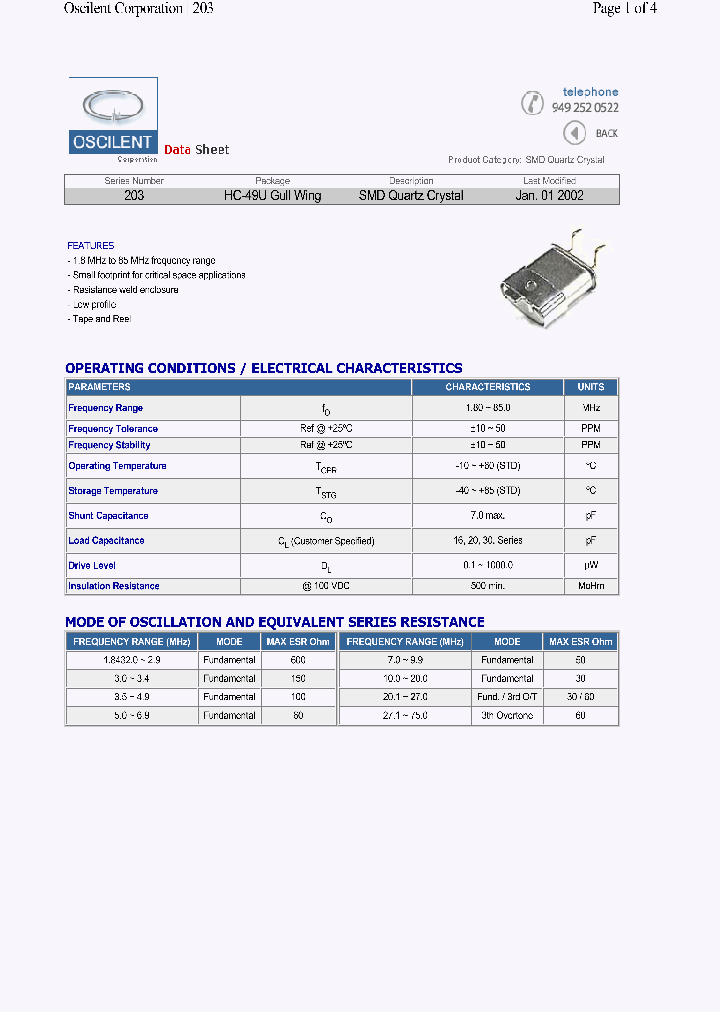 203-100M-SR-15LS_4471468.PDF Datasheet