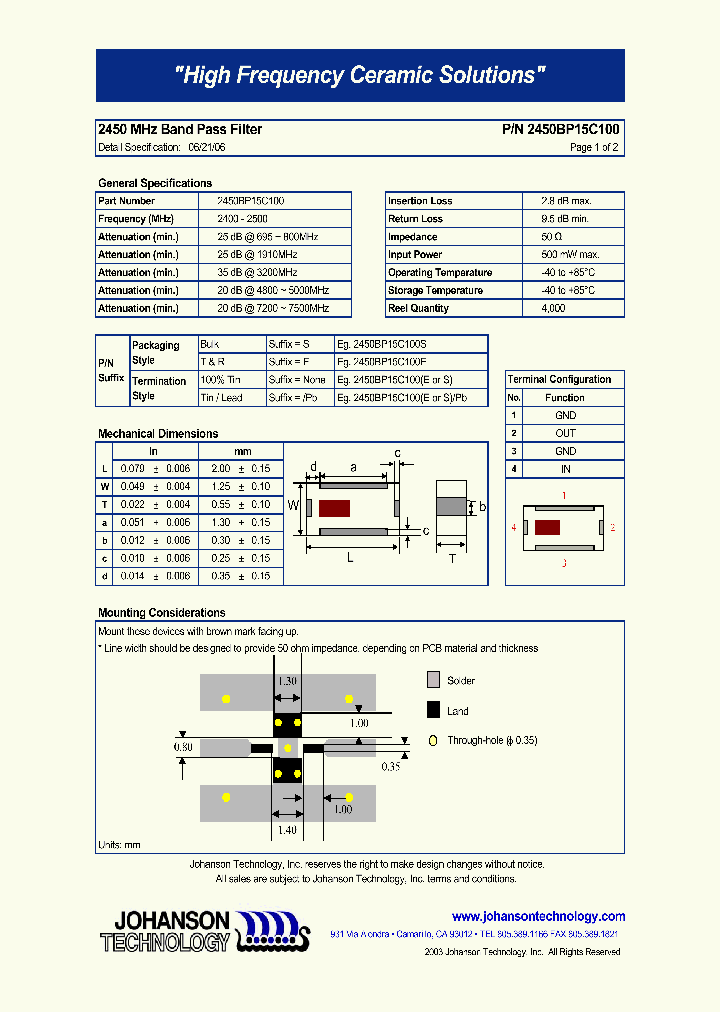 2450BP15C100_4801108.PDF Datasheet