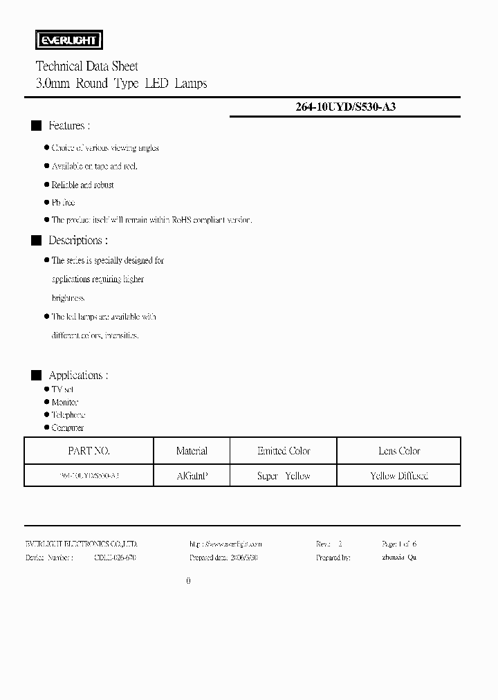 264-10UYD-S530-A3_4489752.PDF Datasheet