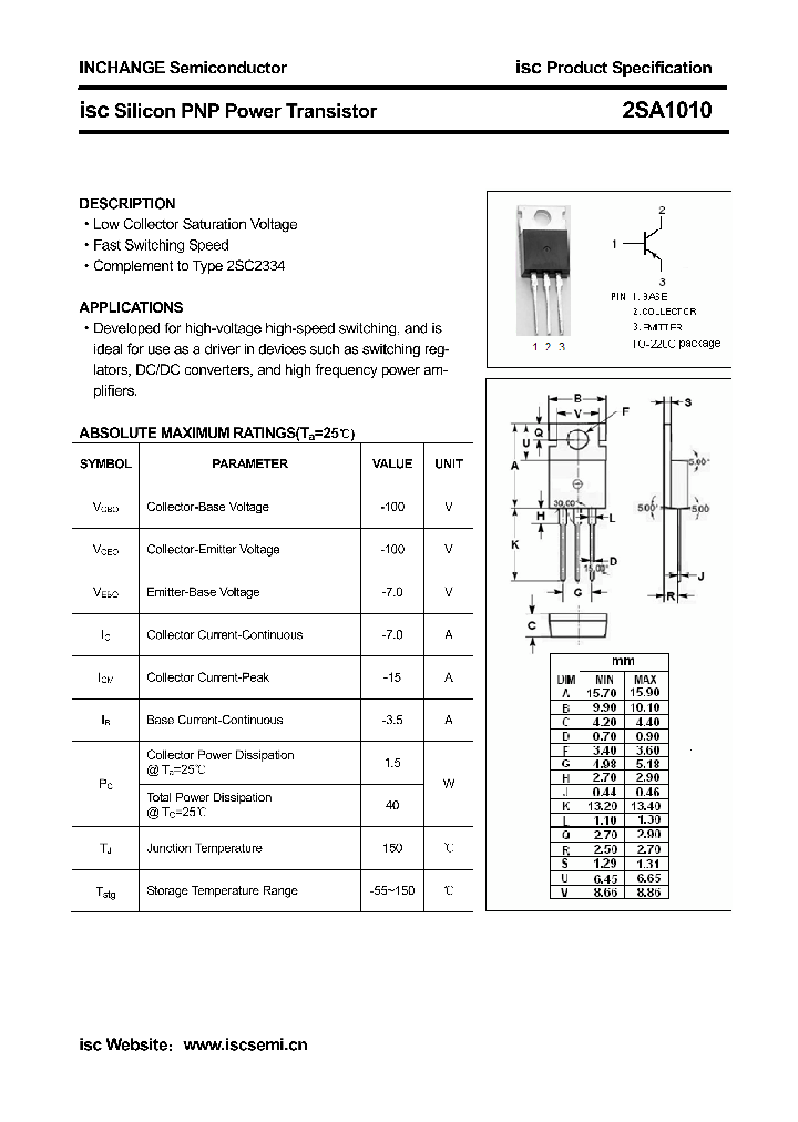 2SA1010_4324472.PDF Datasheet