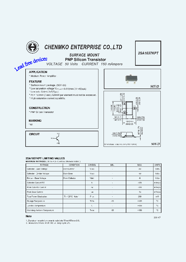 2SA1037KPT_4616786.PDF Datasheet