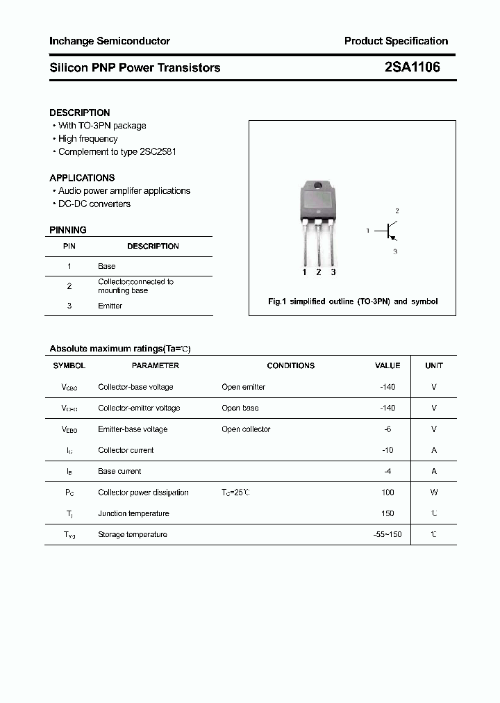 2SA1106_4306021.PDF Datasheet