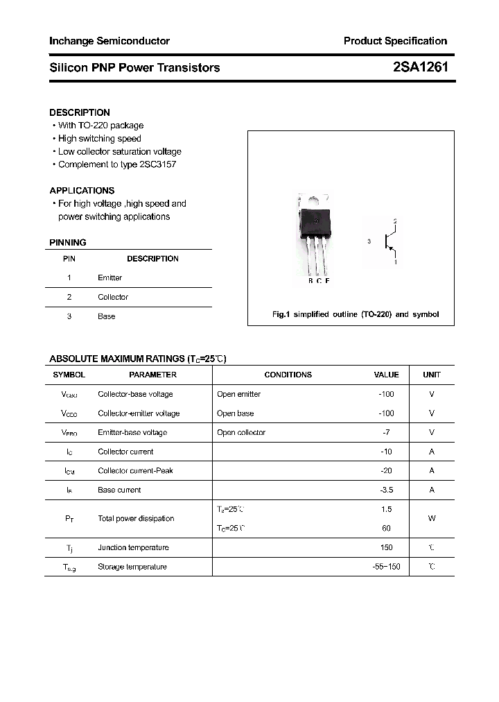 2SA1261_4370962.PDF Datasheet
