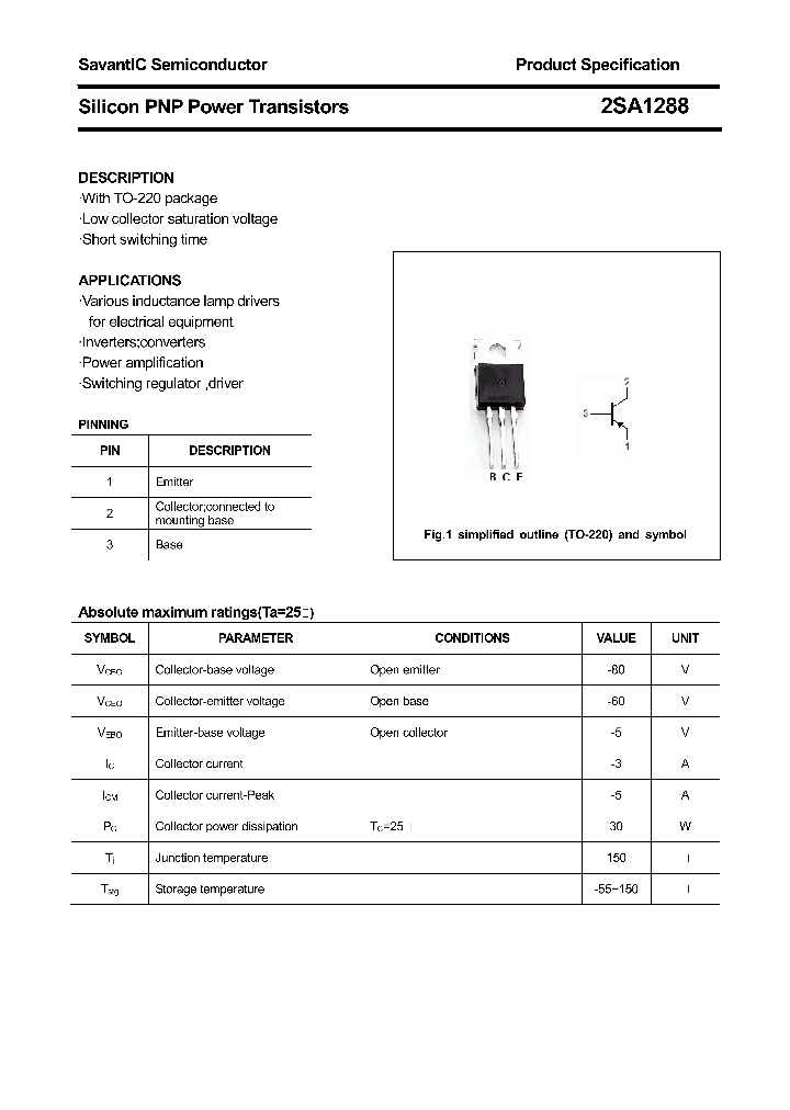 2SA1288_4414735.PDF Datasheet