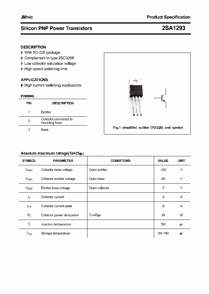 2SA1293_4507300.PDF Datasheet