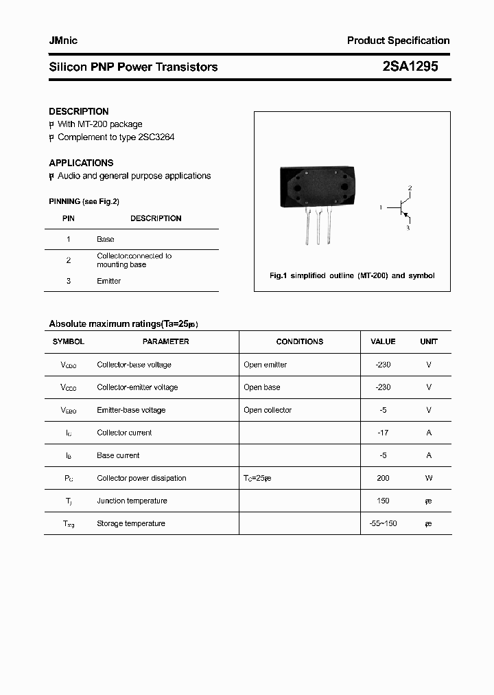 2SA1295_4507306.PDF Datasheet