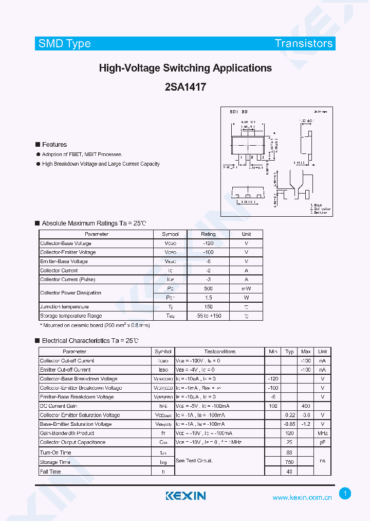 2SA1417_4336611.PDF Datasheet