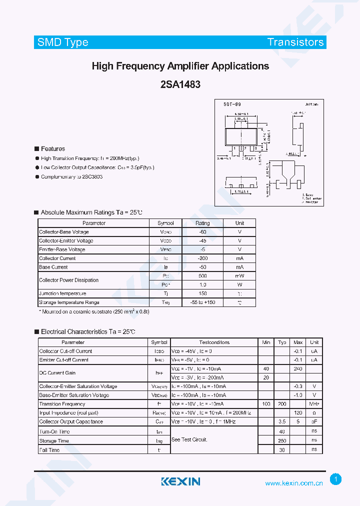 2SA1483_4316664.PDF Datasheet