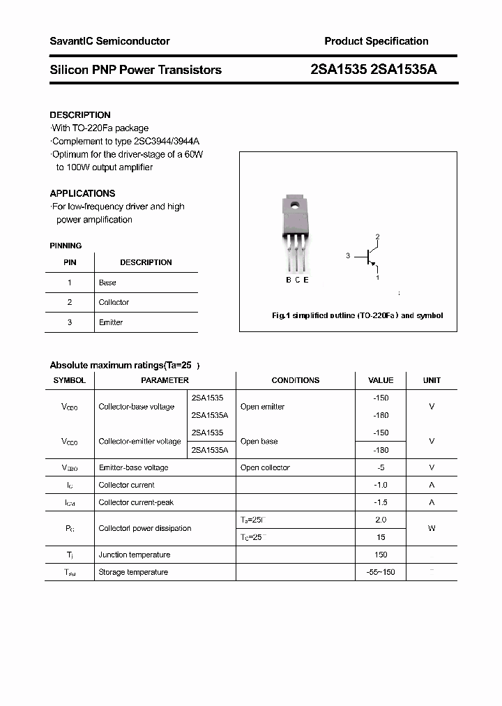 2SA1535_4369856.PDF Datasheet