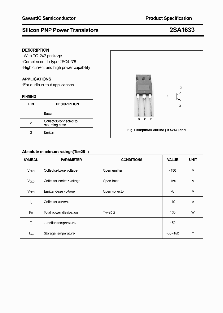 2SA1633_4720450.PDF Datasheet