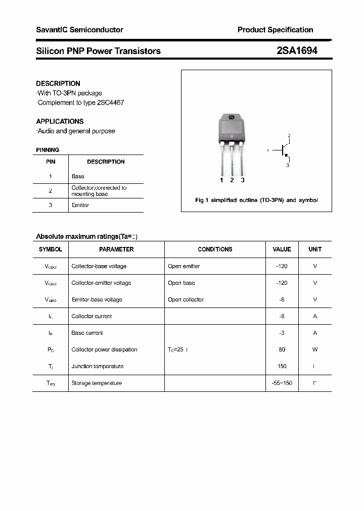 2SA1694_4445481.PDF Datasheet