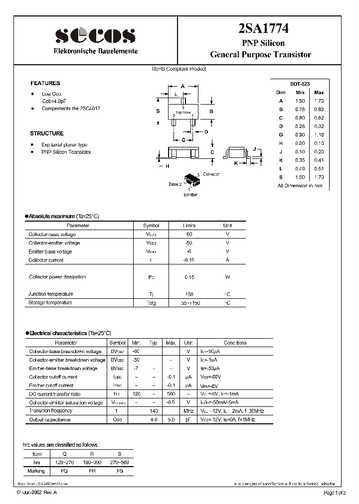 2SA1774_4420286.PDF Datasheet