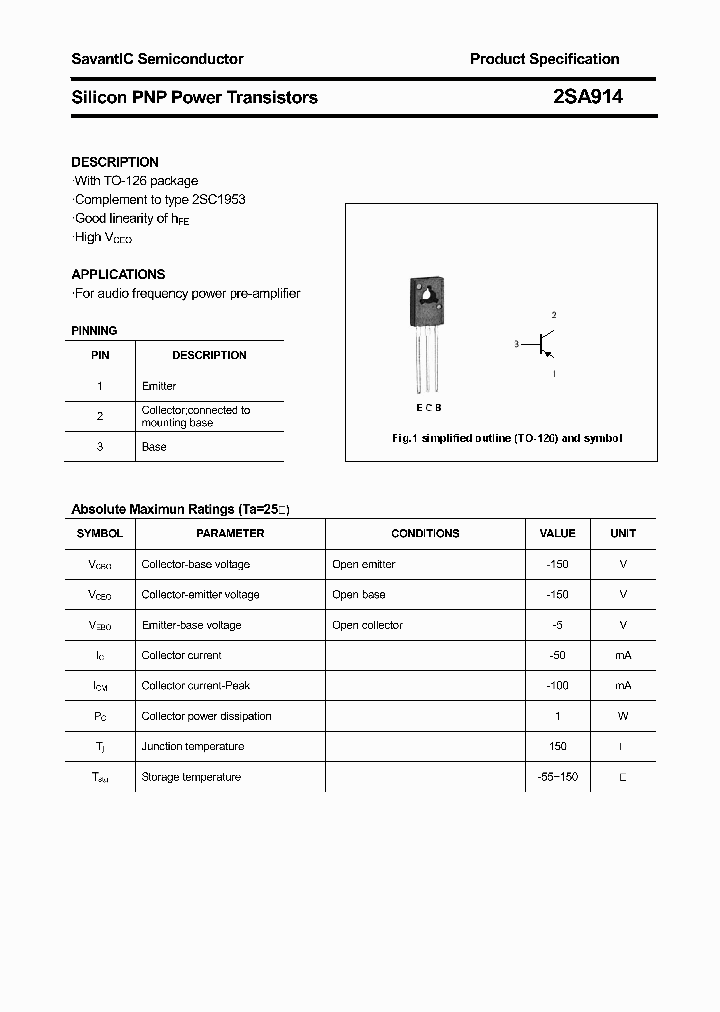 2SA914_4395996.PDF Datasheet