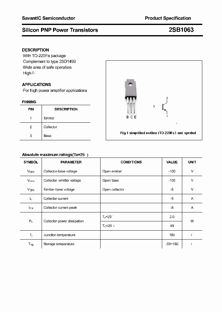 2SB1063_4396933.PDF Datasheet