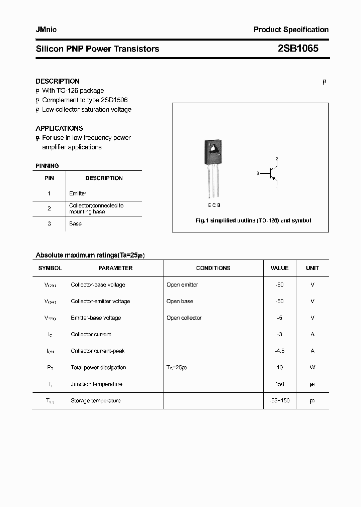 2SB1065_4725595.PDF Datasheet